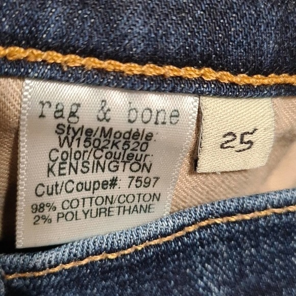 Rag & Bone Skinny Jeans Size 25 - Picture 4 of 5